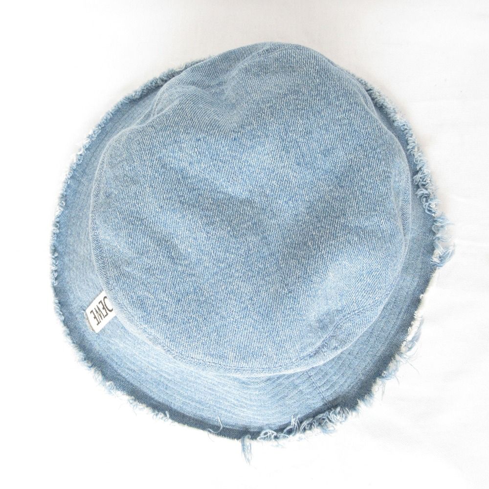 美品 LOEWE ロエベ Paula's ibiza デニム バケットハット フレイド