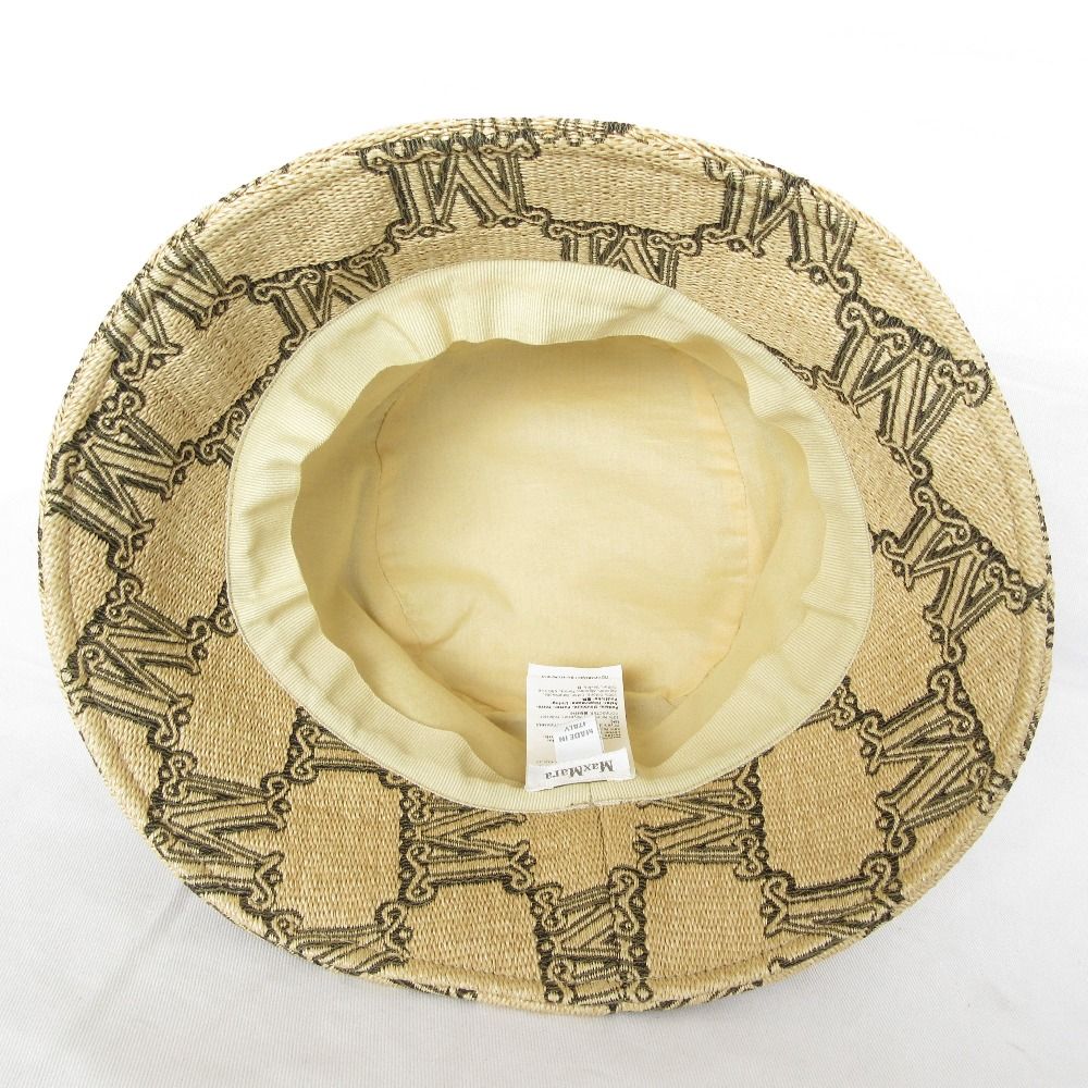 新品★MAX MARA BRENTA Mロゴ バケット ハット 58 新品☆MAX MARA BRENTA Mロゴ バケット ハット 58 Max Mara（マックス