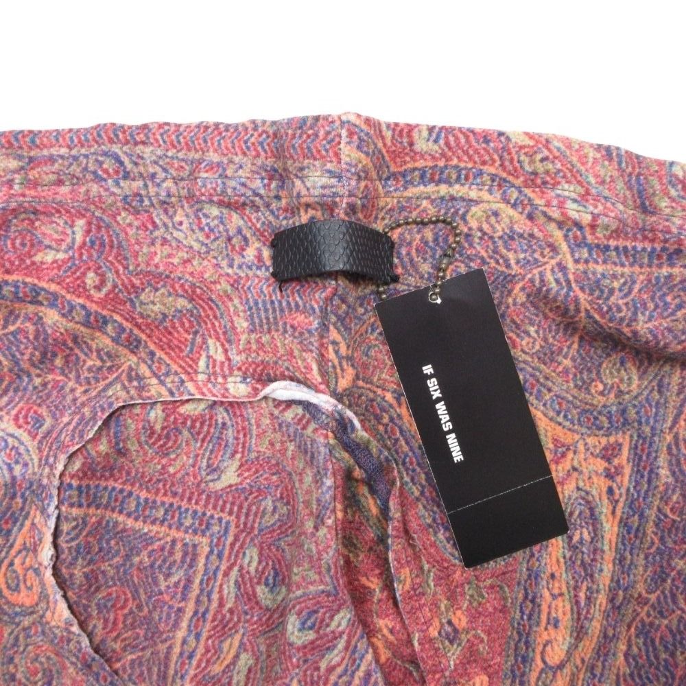 未使用 IF SIX WAS NINE イフシックスワズナイン スリット ペイズリー