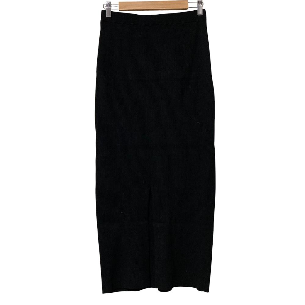 美品 RIVE DROITE リヴドロワ リブタイトスカート 38 黒 RIVE DROITE（リヴドロワ） タイトスカート 38 ブラック レディース