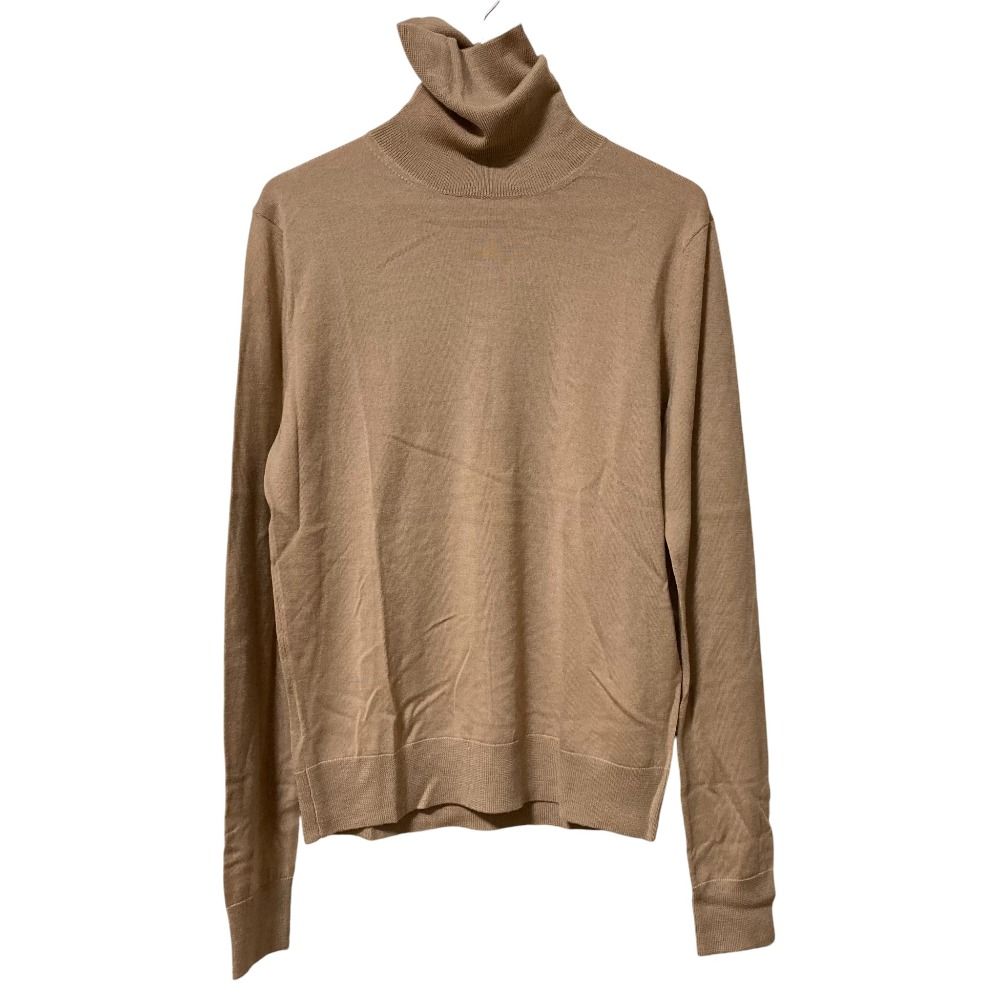 美品 JIL SANDER ジルサンダー ネイビー ハイネックニットカットソー M