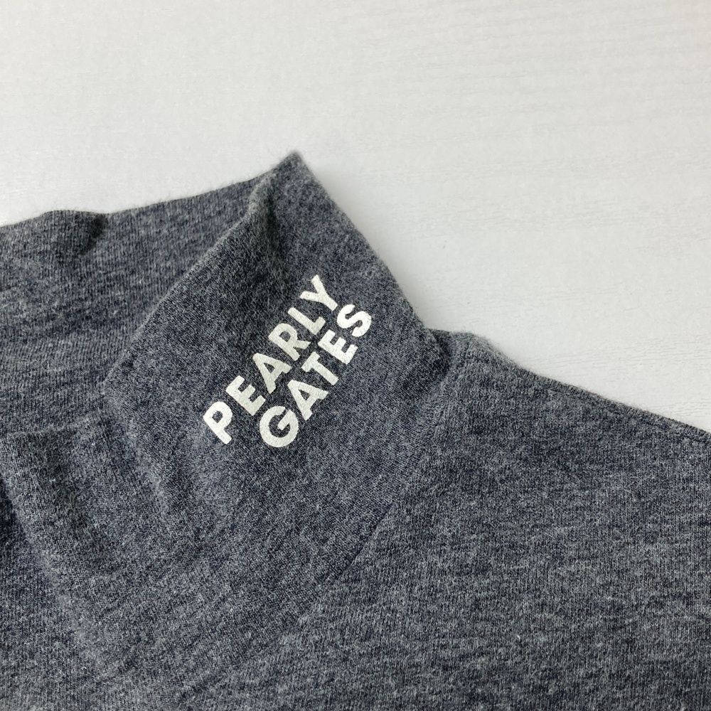 サイズ：2 PEARLY GATES パーリーゲイツ ハイネック 長袖Tシャツ