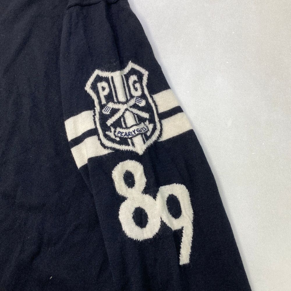 サイズ：1 PEARLY GATES パーリーゲイツ 長袖 ニットセーター ブラック