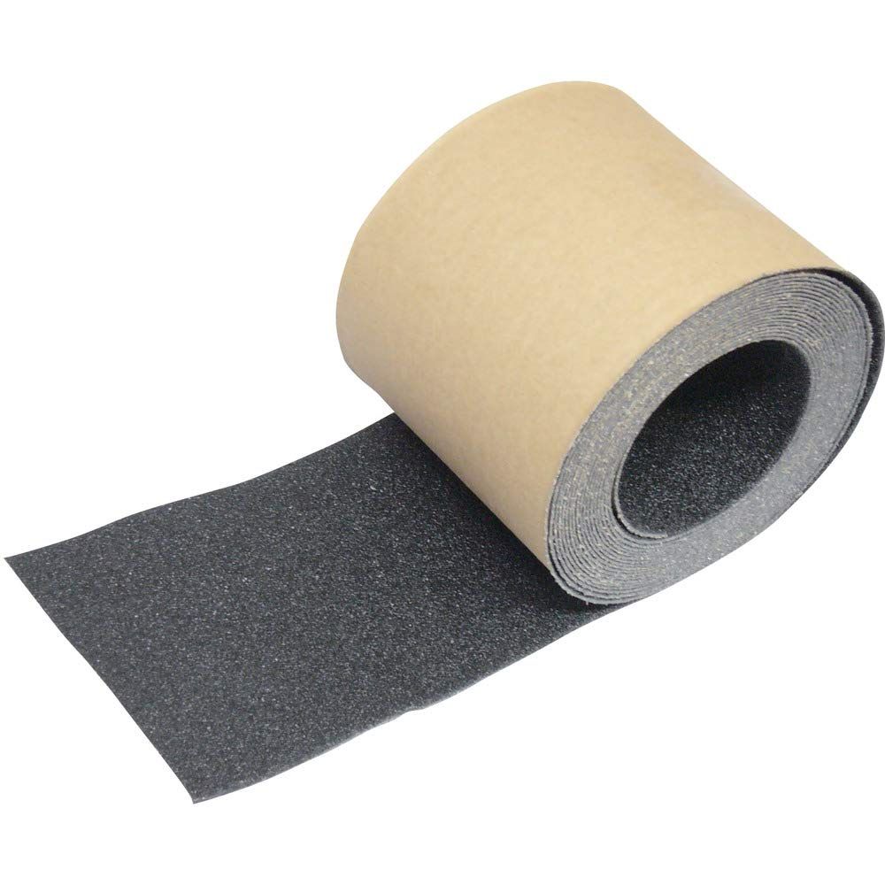 TRUSCO トラスコ ノンスリップテープ 屋外用 100 mmX 10 m 5巻お纏め品 黒 -5 BK