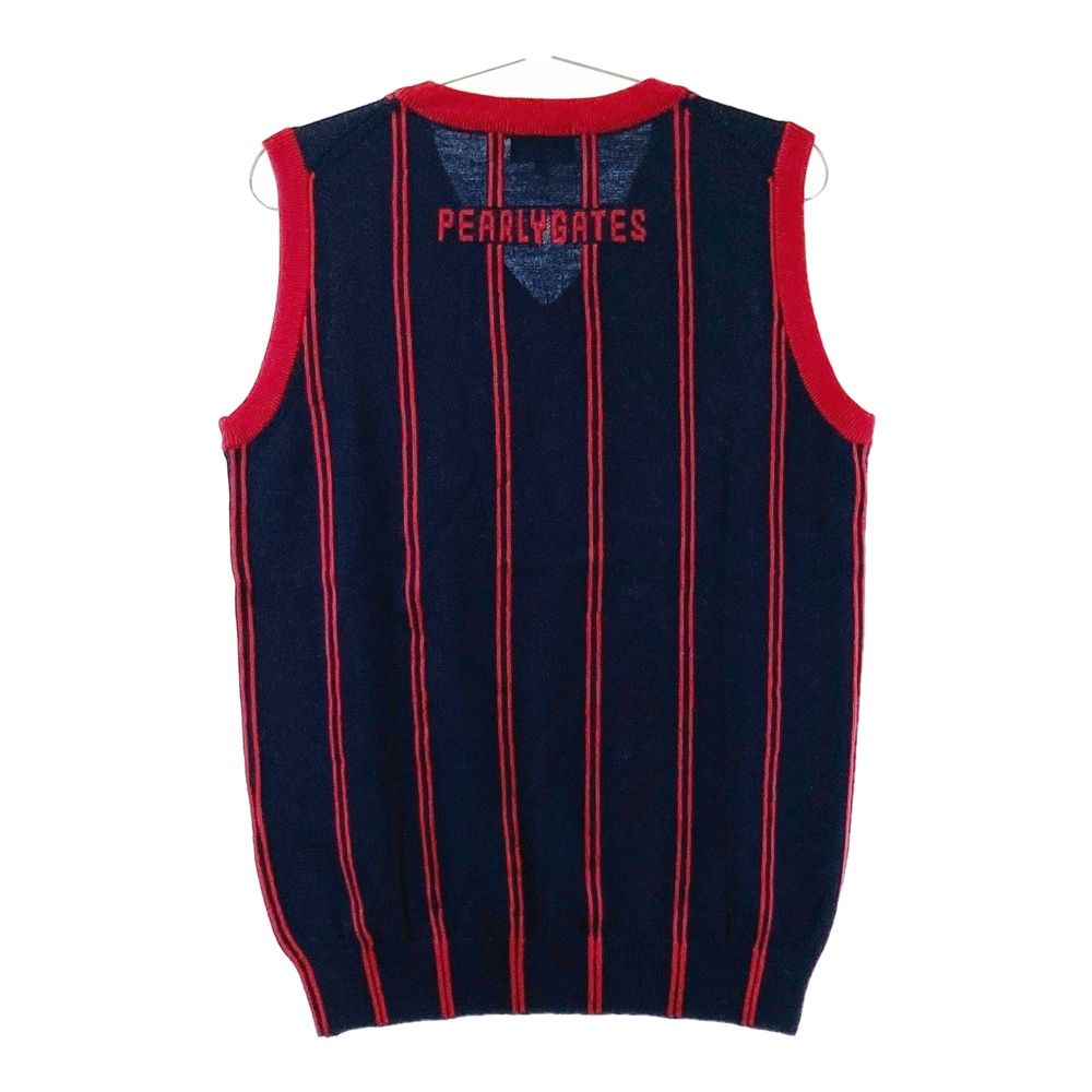 サイズ：4 PEARLY GATES パーリーゲイツ Vネック ニットベスト