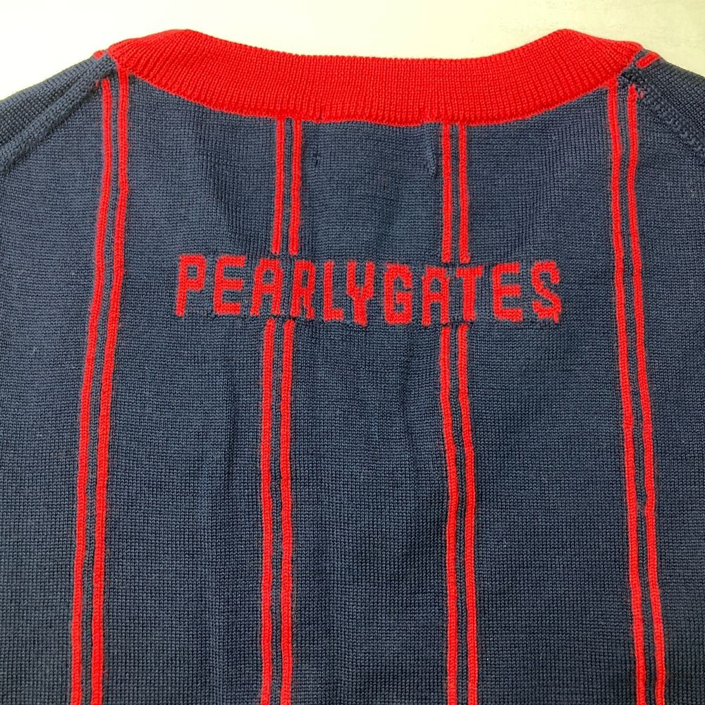 サイズ：4 PEARLY GATES パーリーゲイツ Vネック ニットベスト