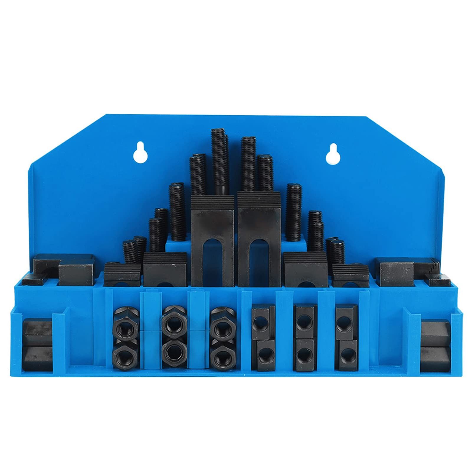58 個クランプセット工作機械金型旋盤加工フライス掘削ジグプレート固定鋼 T スロット M 12 金属 スロットクランプキット