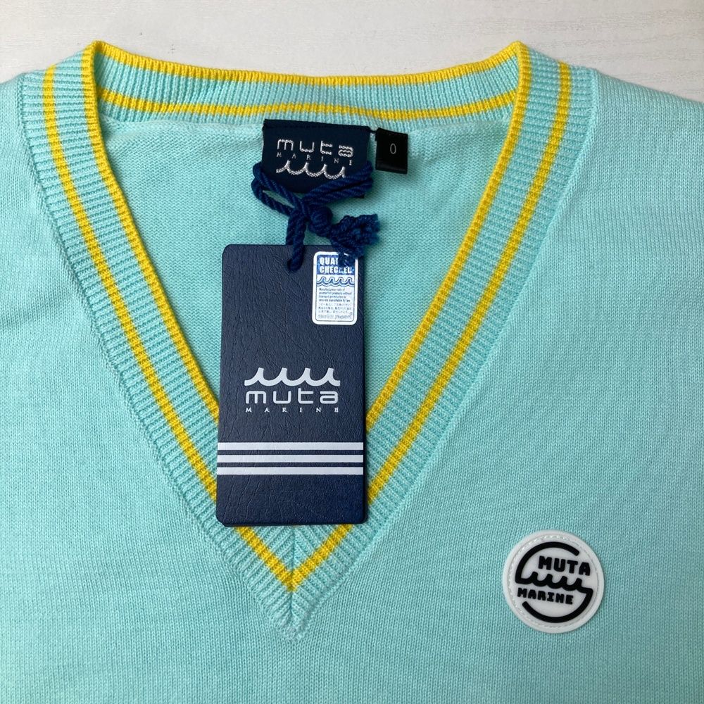 サイズ：0 MUTA MARINE ムータマリン ニットベスト ブルー系