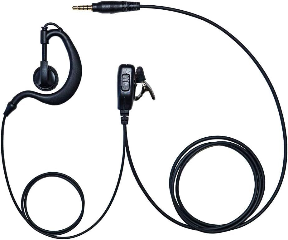 BLUE CENTURY ブルーセンチュリー メーカー 特定小電力 トランシーバー BC-20 Chanty BC-21 BC-22 DEMY VOX使用不可 対応 3.5 mm イヤホンマイク 予備イヤーパッド付属付 耳掛けイヤホン型 C