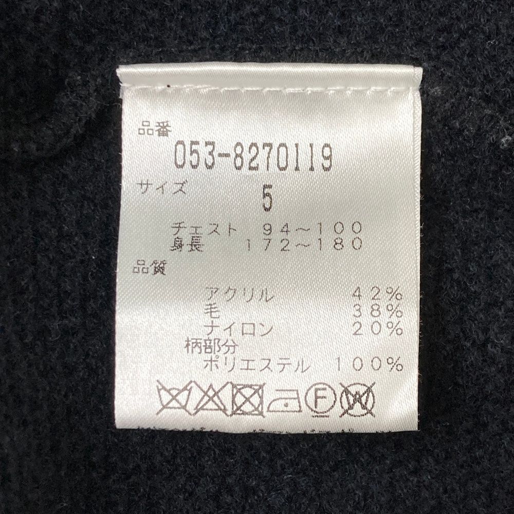 サイズ：5 PEARLY GATES パーリーゲイツ ニットセーター ウール混 星柄