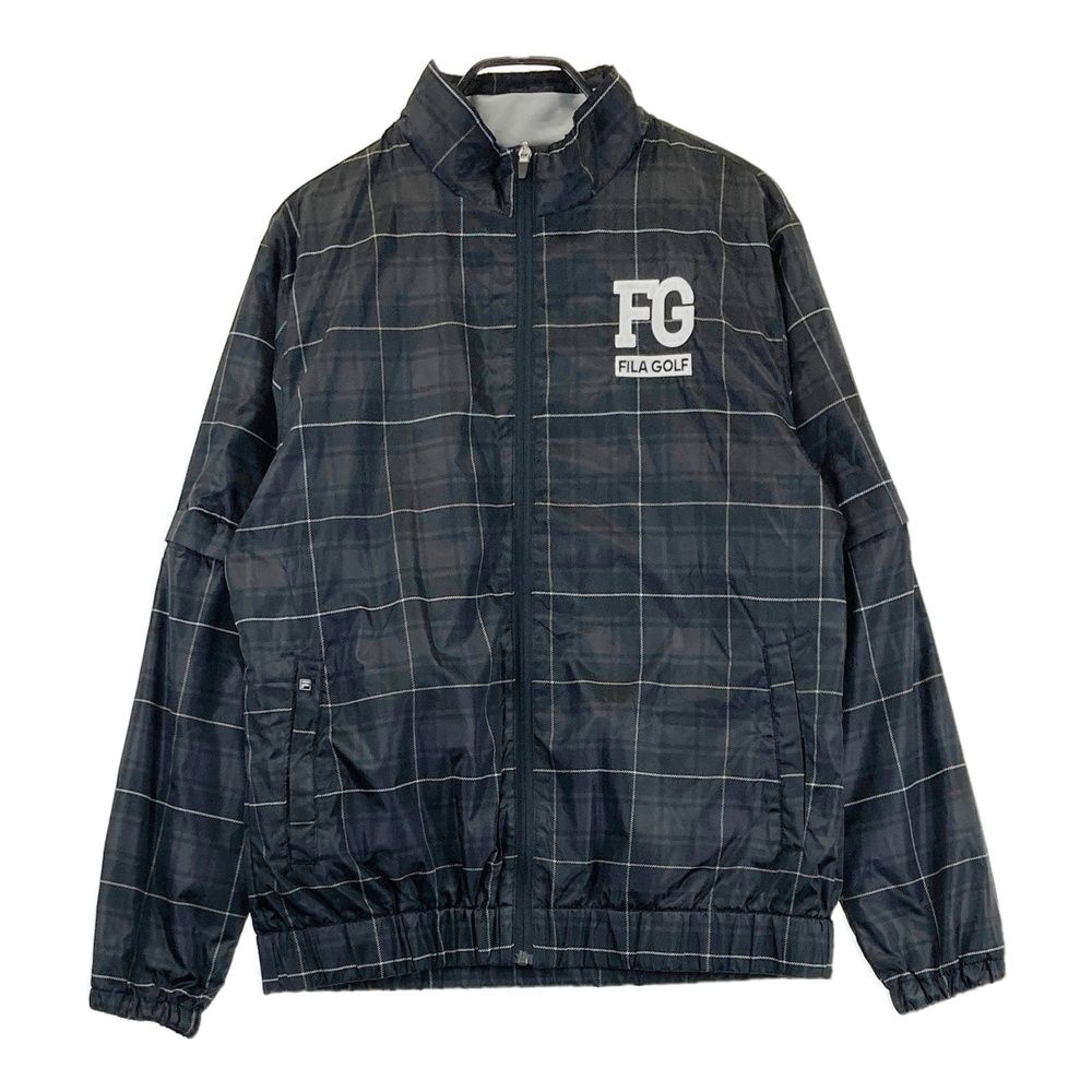 サイズ：LL FILA GOLF フィラゴルフ 2WAY ジップジャケット チェック柄