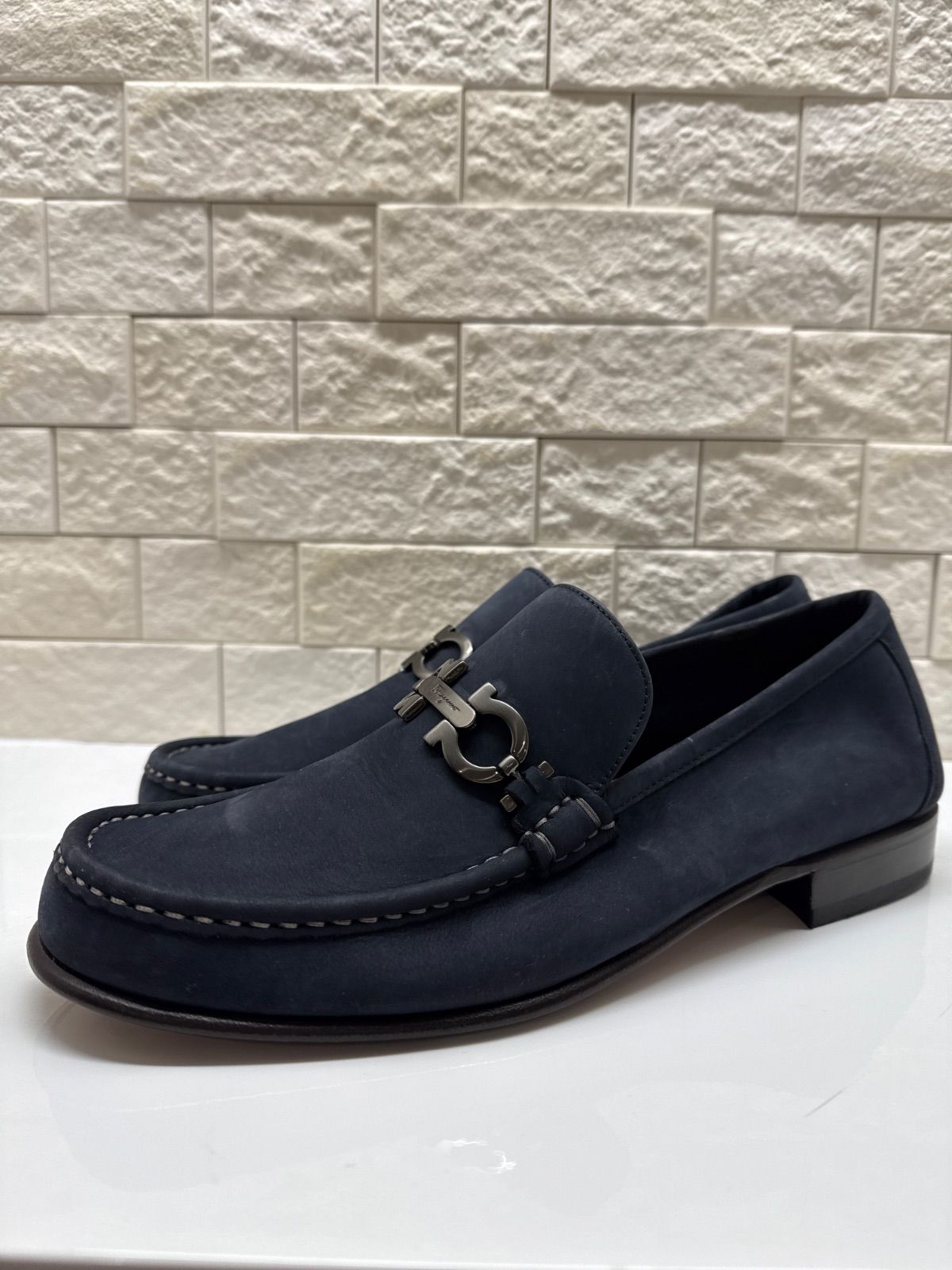 フェラガモ ローファー S00484 FERRAGAMO フェラガモ｜ローファー Loafer｜ネイビー Navy 紺