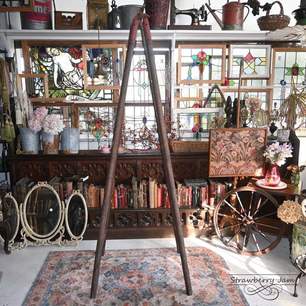 L3710-105 英国アンティーク ラダー ステップラダー プランター