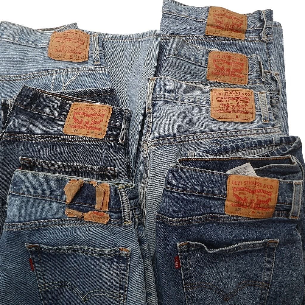 古着卸 まとめ売り リーバイス 505 デニム パンツ 7枚セット (メンズ