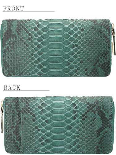 ブリスレザー 風水金運上昇 ダイヤモンドパイソン 蛇革 本革 大容量 長財布 ラウンドファスナー ボックス付き 安心の30日品質 7 af 31 b 78