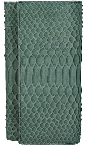 ブリスレザー 風水金運上昇 ダイヤモンドパイソン 長財布 かぶせ カード入れ多いれ ボックス付き 安心の30日品質 7 f 25576 e