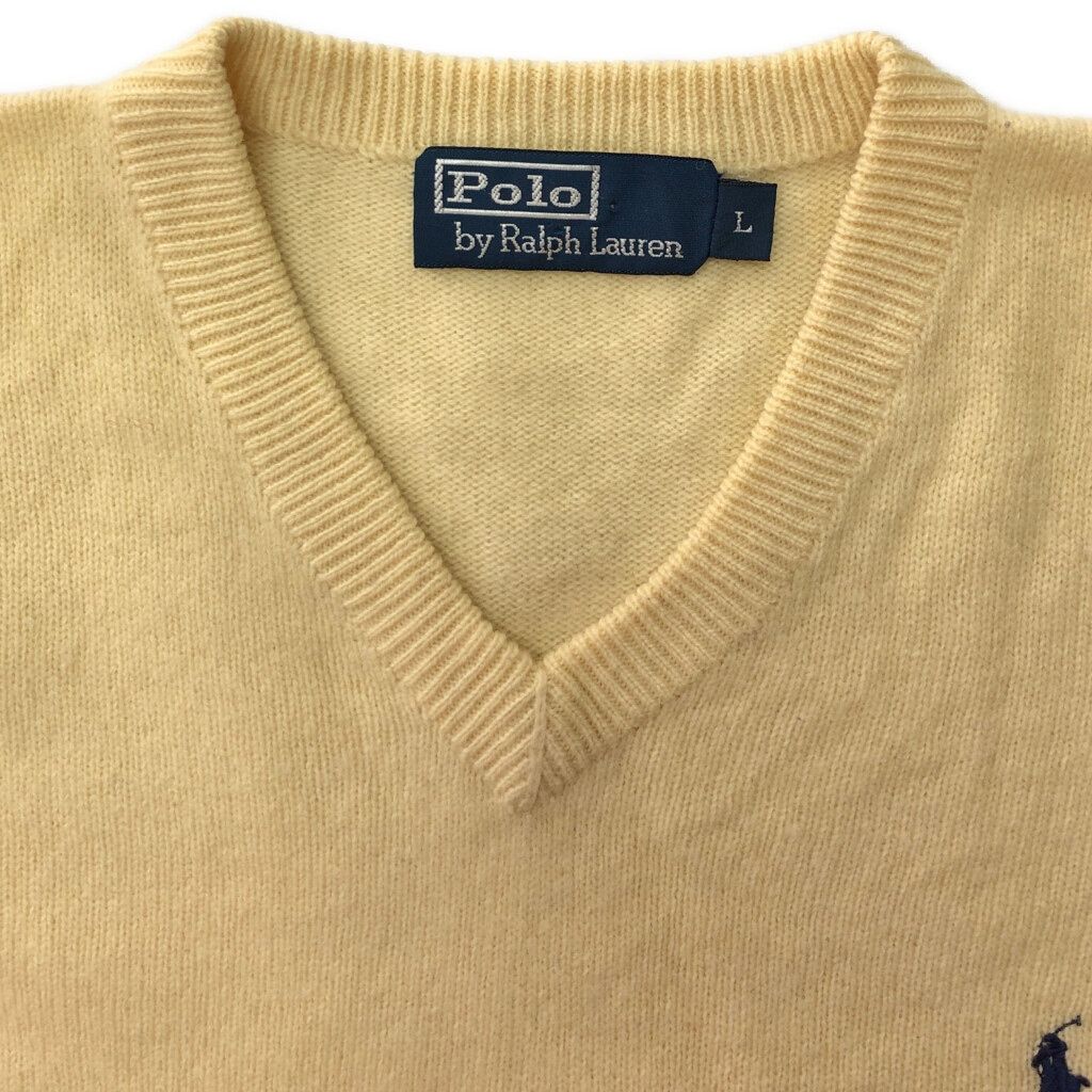 90年代 Polo by Ralph Lauren ポロ ラルフローレン Vネック ウール