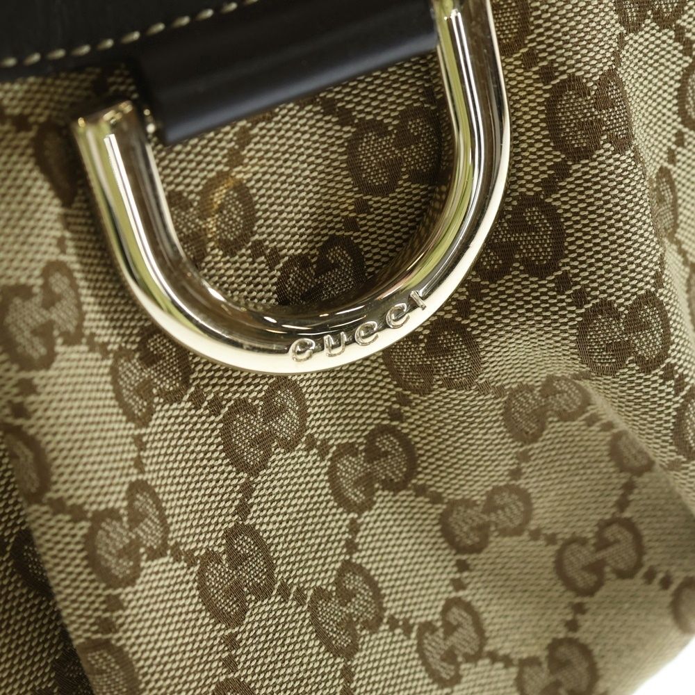 最終お値下げ⭐GUCCI アビーワンショルダー⭐　レザー　ダークブラウン GUCCI グッチ GGアビー ワンショルダーバッグ キャンバス/レザー