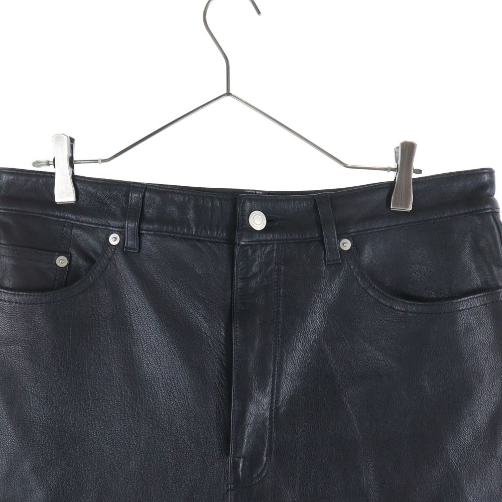 BREATH (ブレス) 25SS ゴートレザー ショーツ ハーフパンツ ブラック