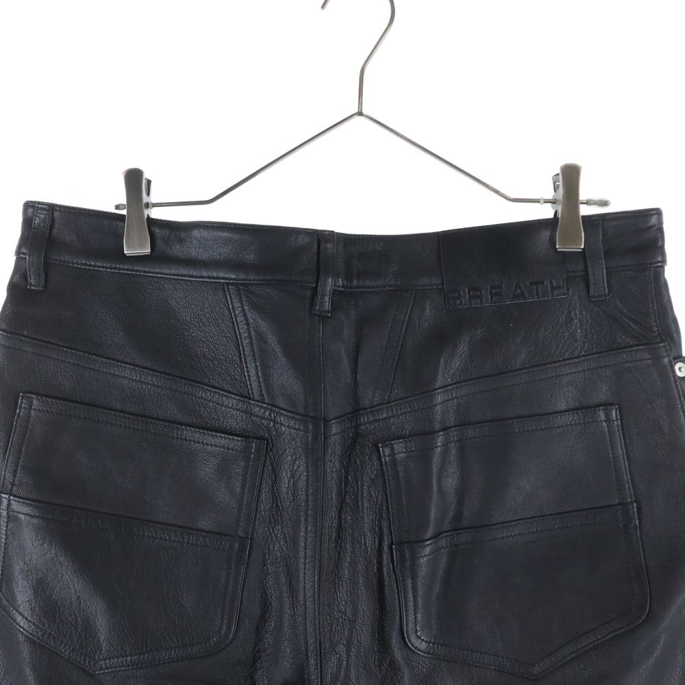 BREATH (ブレス) 25SS ゴートレザー ショーツ ハーフパンツ ブラック