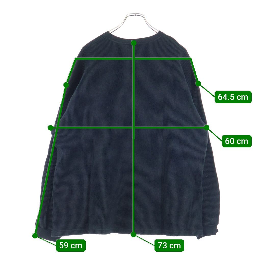 WTAPS (ダブルタップス) 22AW WAFFLE LS COTTON LOOSE SIGN ロゴ刺繍