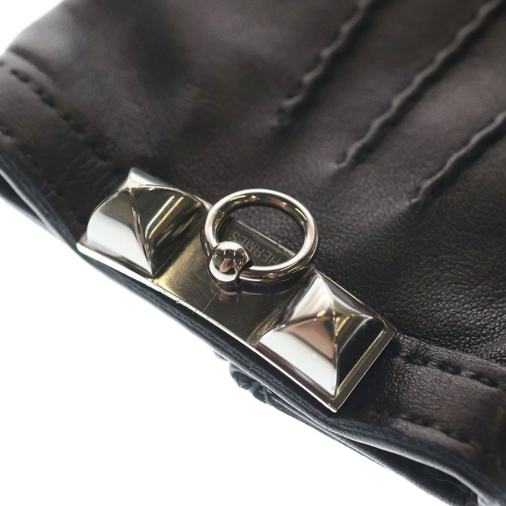 HERMES (エルメス) コリエドシアン ラムスキン レザー グローブ 手袋