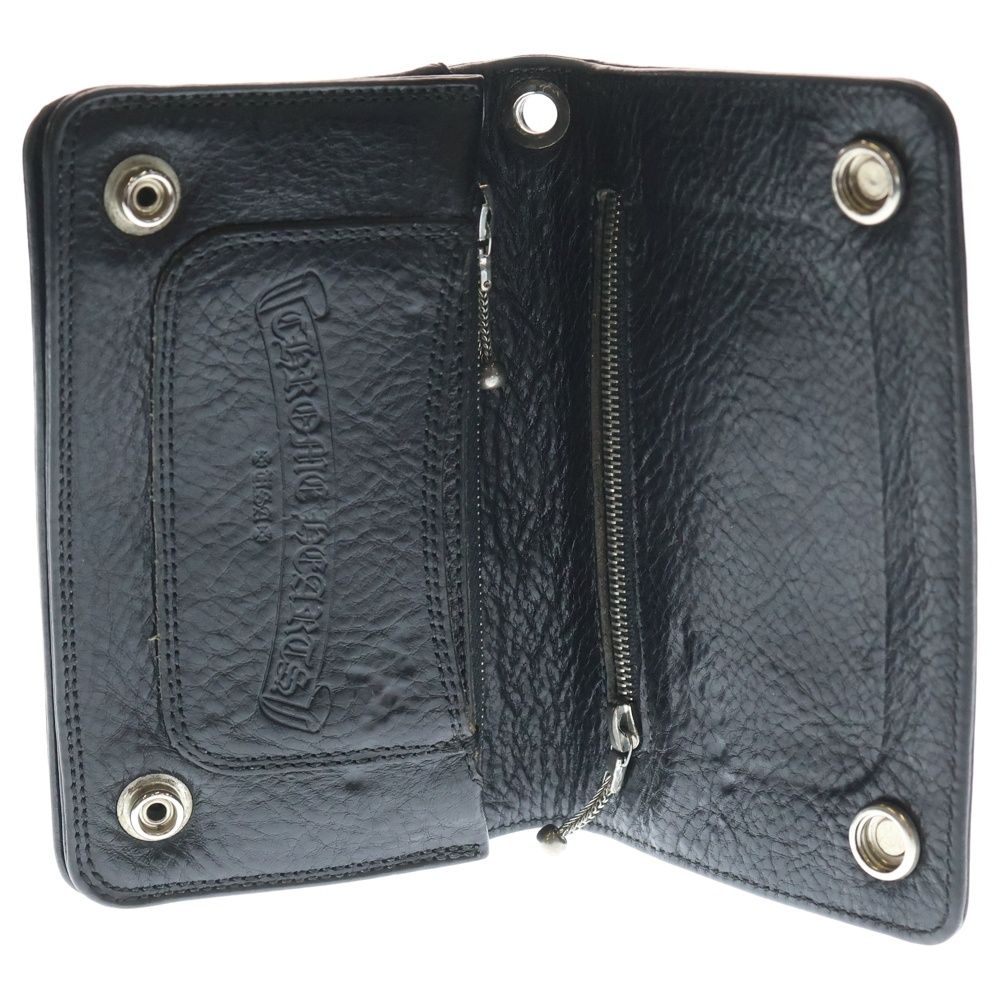 CHROME HEARTS (クロムハーツ) 2ZIP 2ジップ クロスボールボタンレザー
