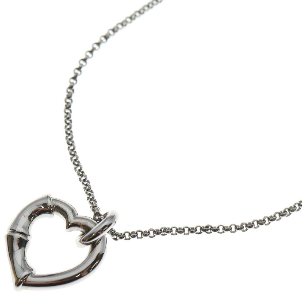 GUCCI (グッチ) バンブー ハート ネックレス ペンダント チェーン