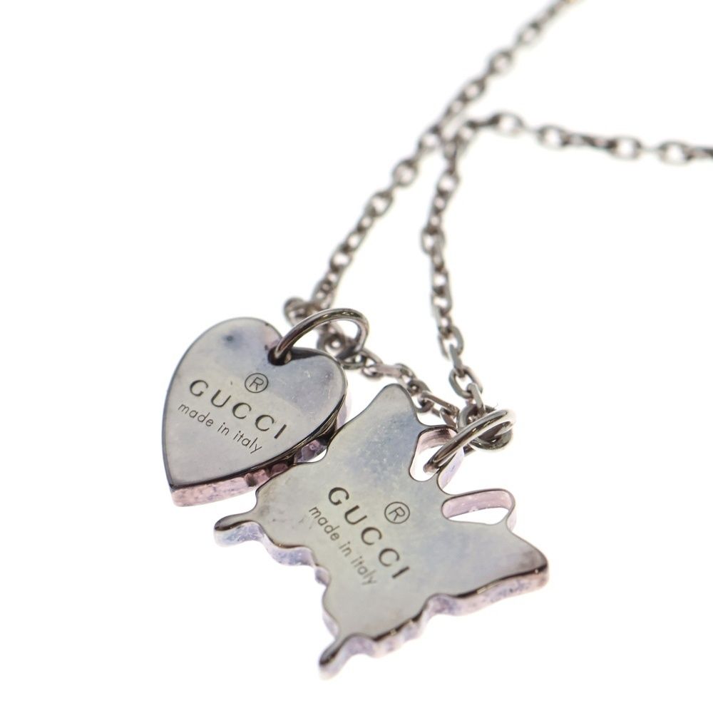 GUCCI (グッチ) バタフライ ハート ブレスレット シルバー sv925