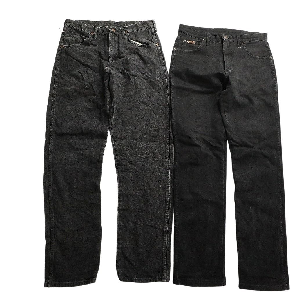 メンズ 古着卸 まとめ売り Wrangler ラングラー ブラックデニム パンツ 