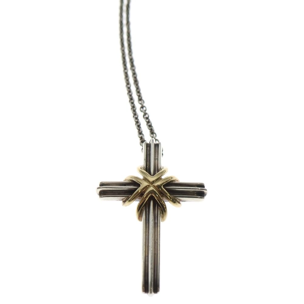 TIFFANY & Co. (ティファニー) シグネチャー クロスネックレス コンビ