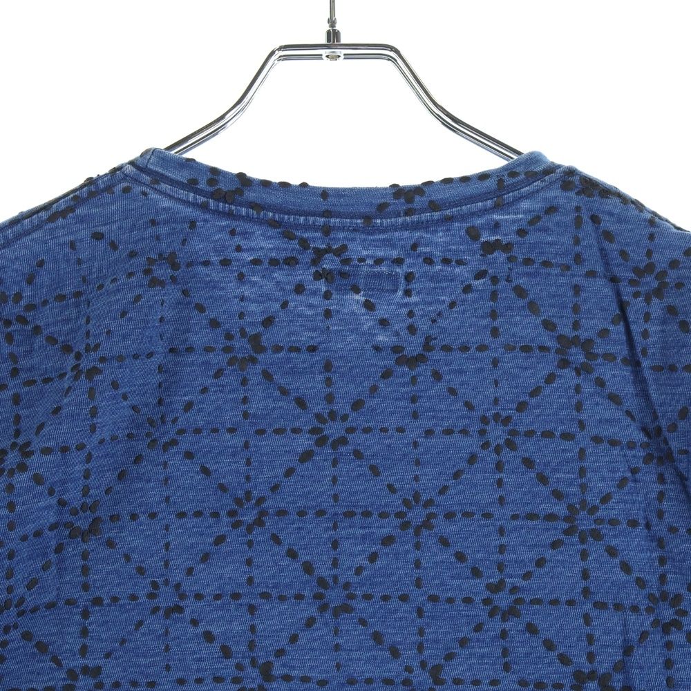 KAPITAL (キャピタル) BORO 道着 刺し子 天竺 クルーネック 半袖T