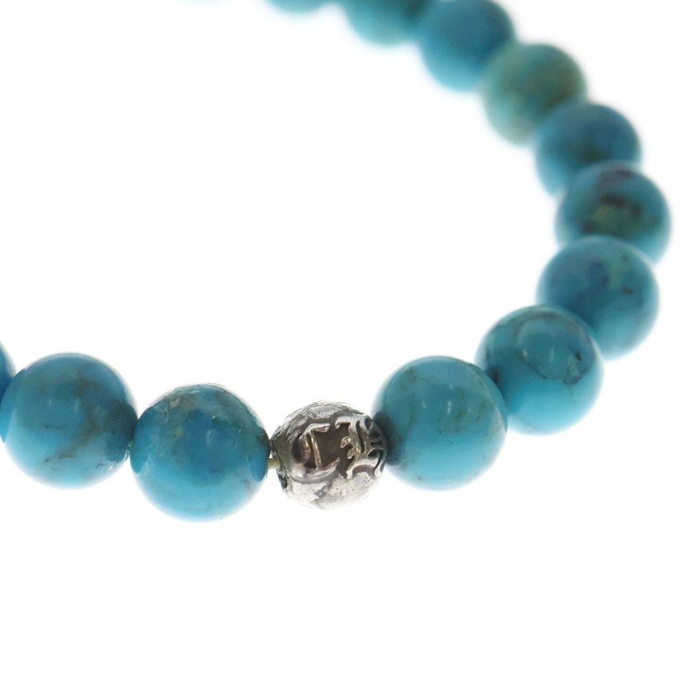 CHROME HEARTS (クロムハーツ) 8mm BEAD 8mmビーズブレス ターコイズ