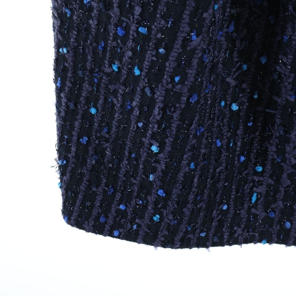 YOKO CHAN (ヨーコ チャン) ミックス ラメ ツイード ボーダー総柄