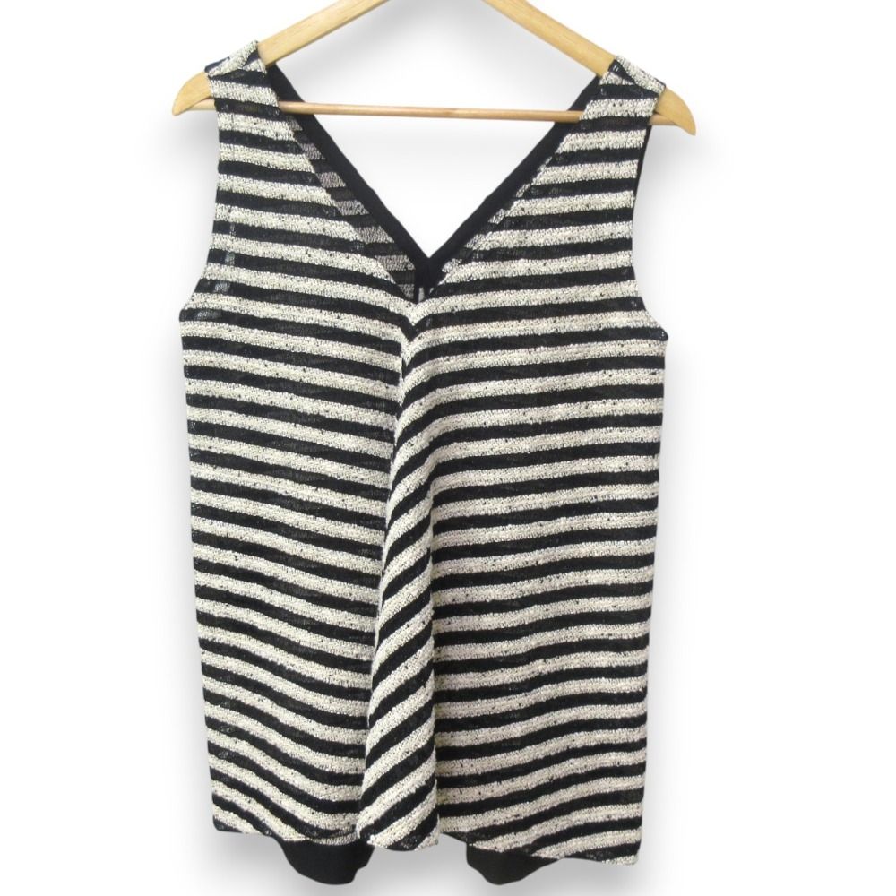 美品 24AW TOMORROWLAND .B トゥモローランド Roving Boarder V Neck Pullover ツイード ノースリーブ カットソー F ブラック レディース 古着 中古 USED 美品 24AW TOMORROWLAND .B トゥモローランド Roving Boarder V Neck