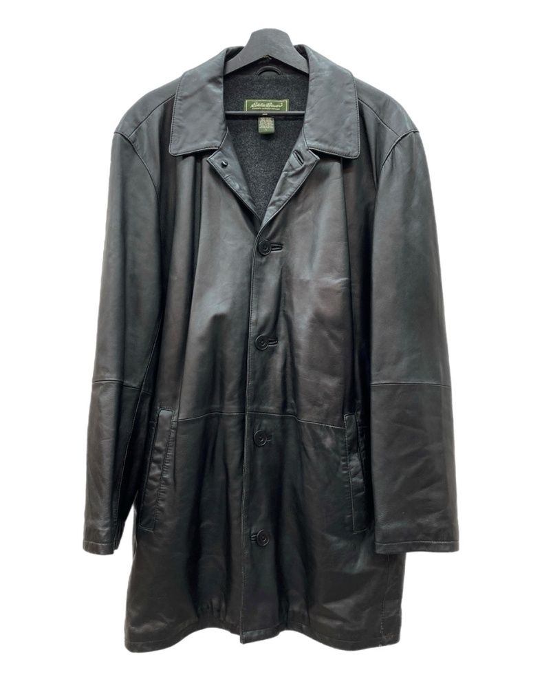 エディーバウアー Eddie Bauer 90s 00s RAMB LEATHER COAT ラム レザー
