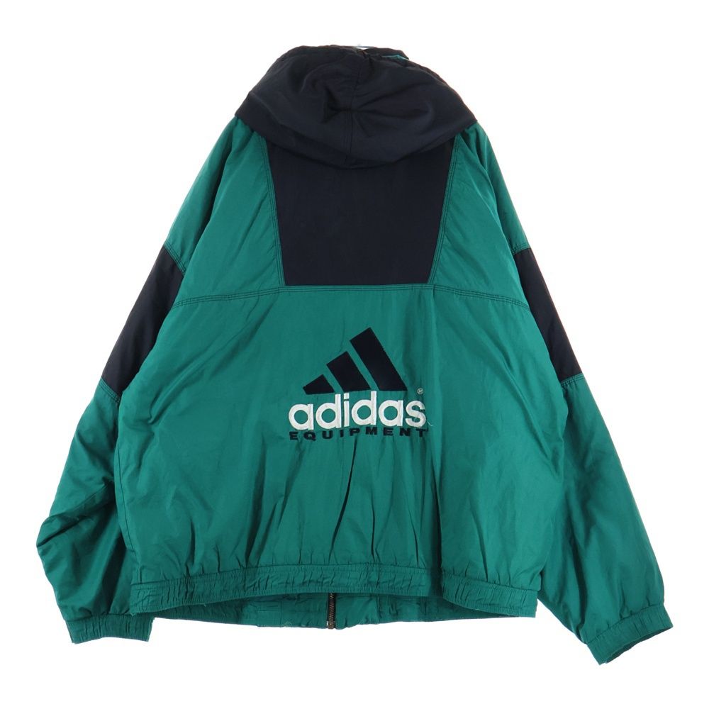 adidas フード付き緑ジャンパー 90s adidas (アディダス) 90s EQUIPMENT パデッドジャケット フード付き