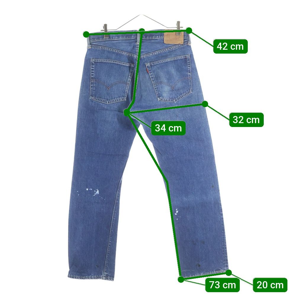 Levi's (リーバイス) 60s VINTAGE 505-0127 BIG E 42TALON ZIP ボタン