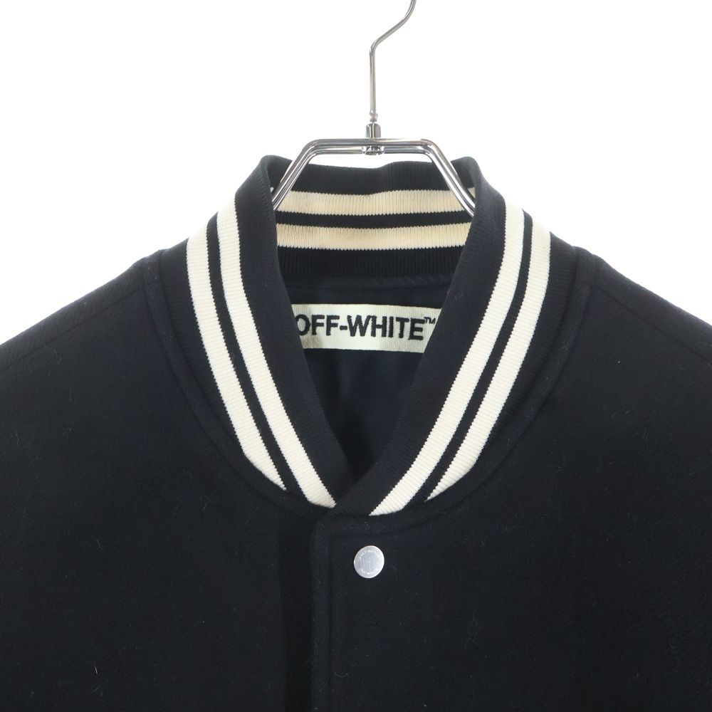 OFF-WHITE (オフホワイト) 16AW Diagonal Stripe Wool Varsity Jacket 