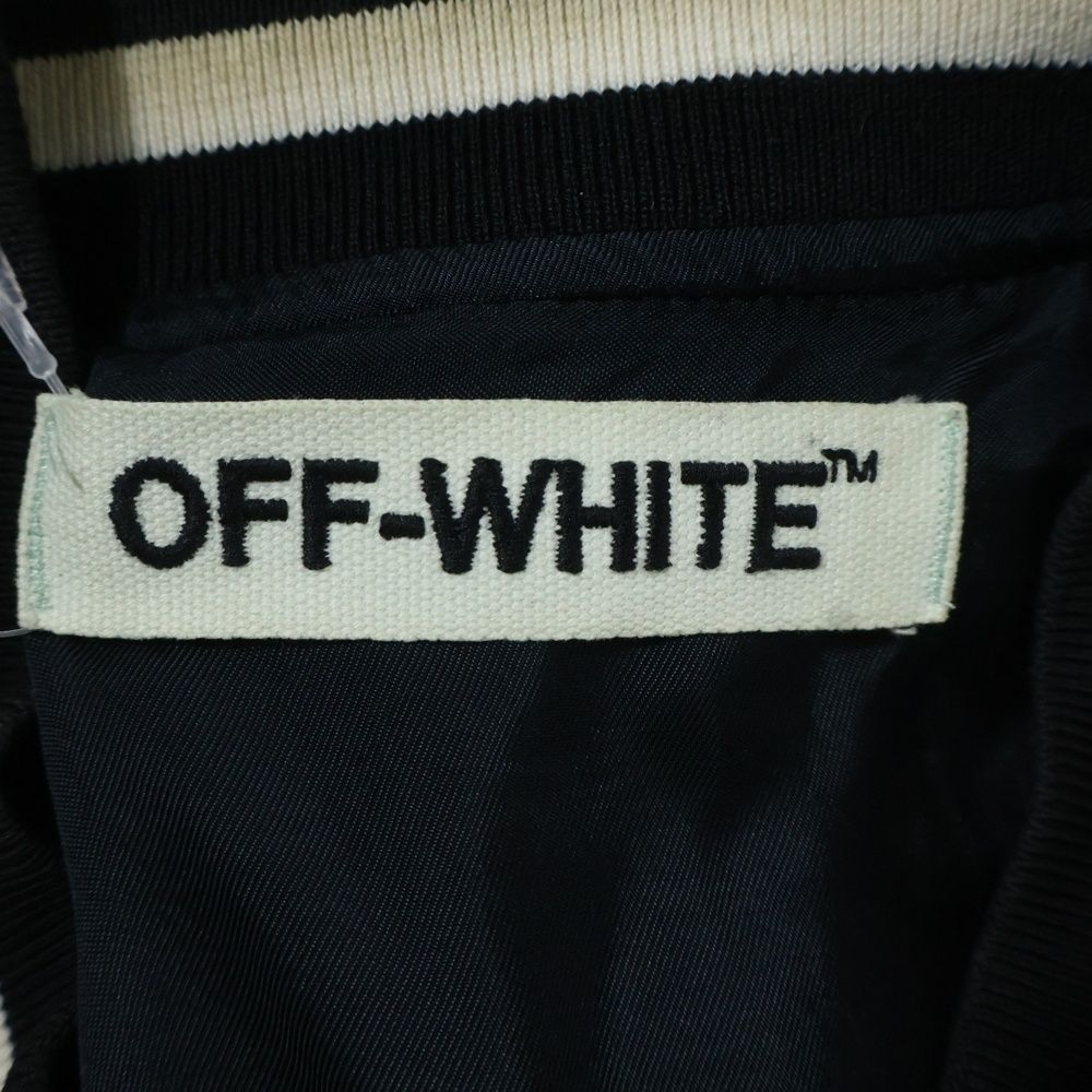 OFF-WHITE (オフホワイト) 16AW Diagonal Stripe Wool Varsity Jacket 