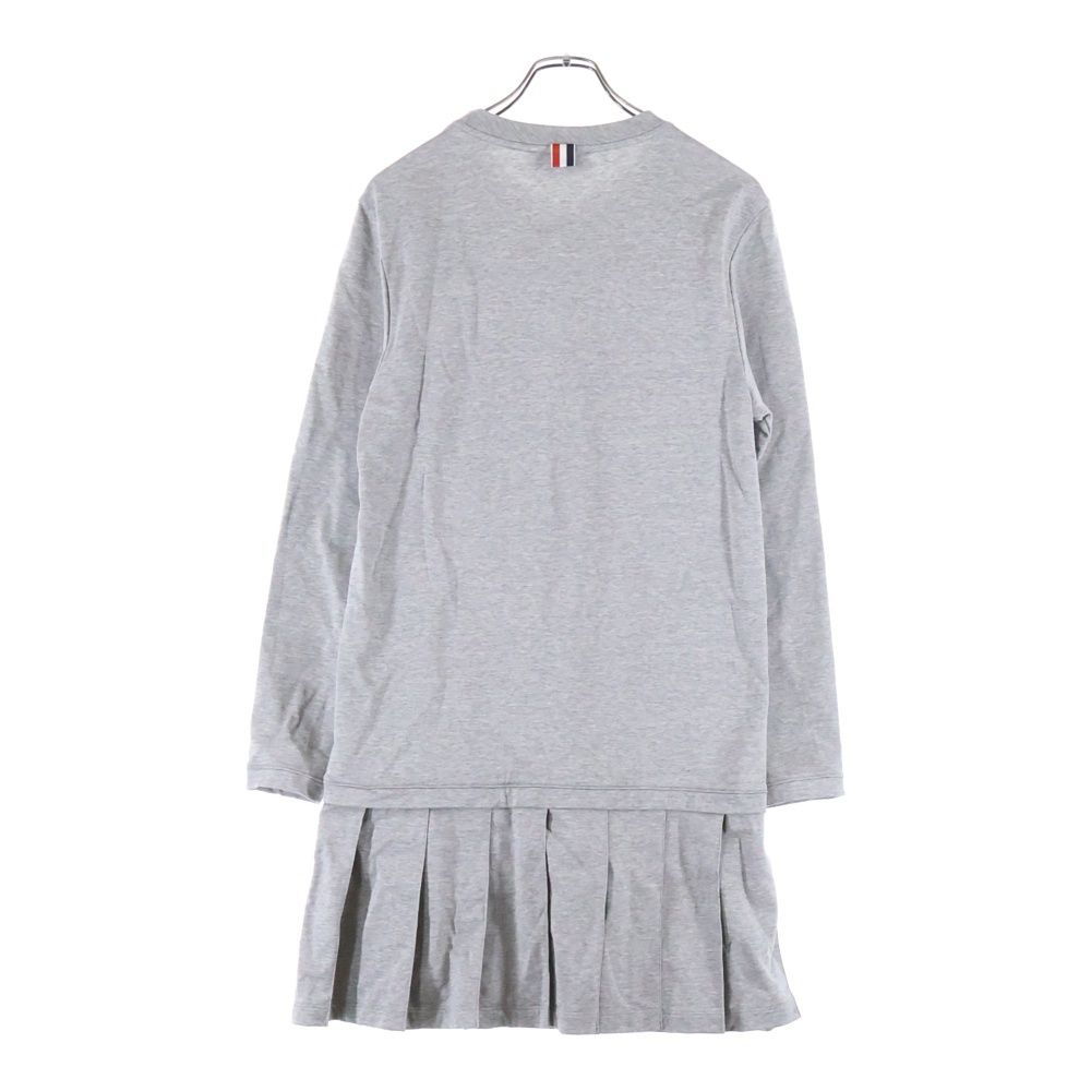 THOM BROWNE (トムブラウン) プリーツスカートドッキング クルーネック