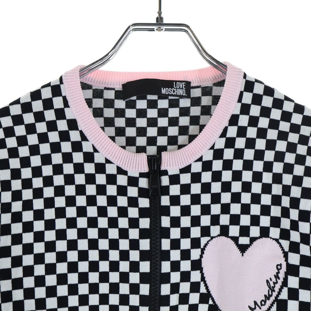 LOVE MOSCHINO (ラブモスキーノ) ブロックチェック ジップアップ