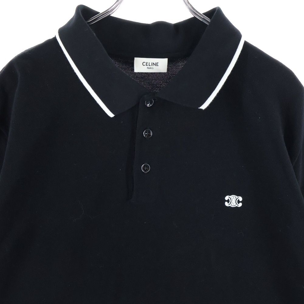 CELINE (セリーヌ) トリオンフ ロゴ刺繍コットンピケ クラシック半袖