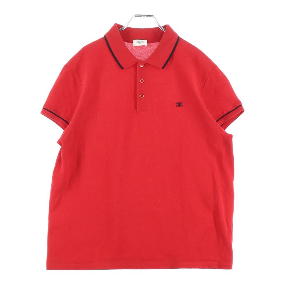CELINE (セリーヌ) 20SS トリオンフロゴ刺繍 クラシック半袖ポロシャツ