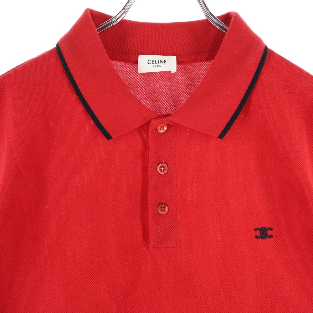 【美品】CELINE ロゴ刺繍 ポロシャツ キャメル サイズL CELINE ポロシャツ 刺繍ロゴ 半袖 セリーヌ MODELE DEPOSE - メルカリ