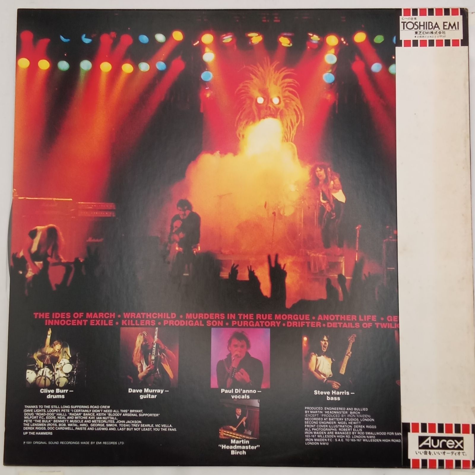 帯付LP】アイアン・メイデン (Iron Maiden) – キラーズ (Killers