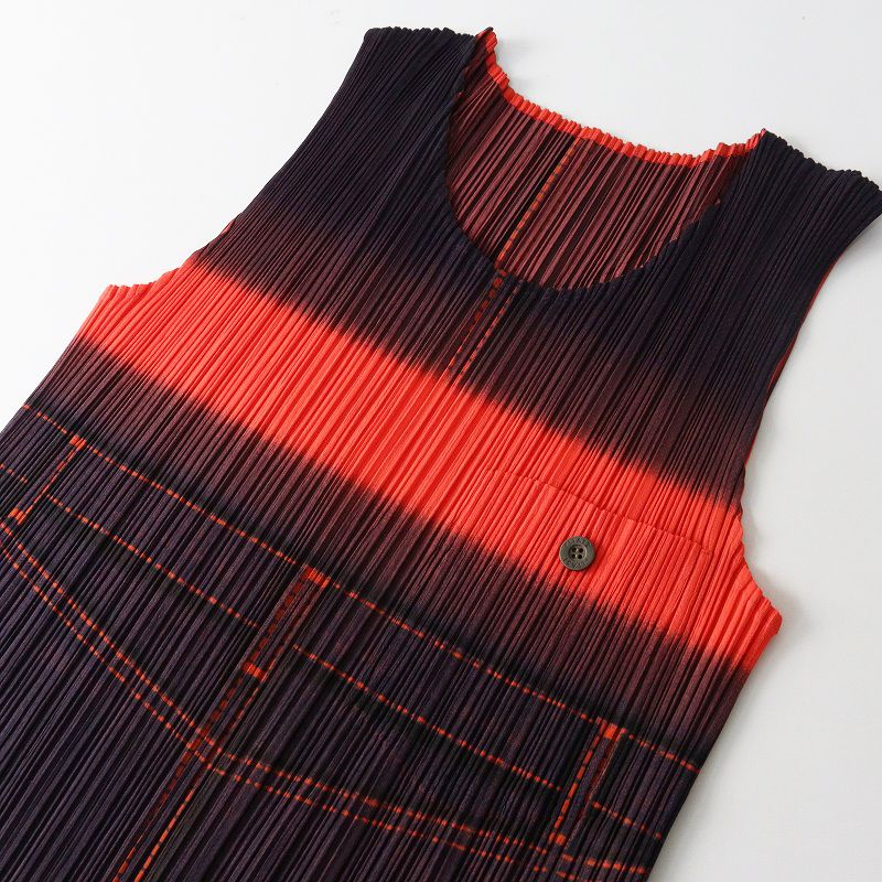 美品 イッセイミヤケ プリーツプリーズ PLEATS PLEASE グラデーション