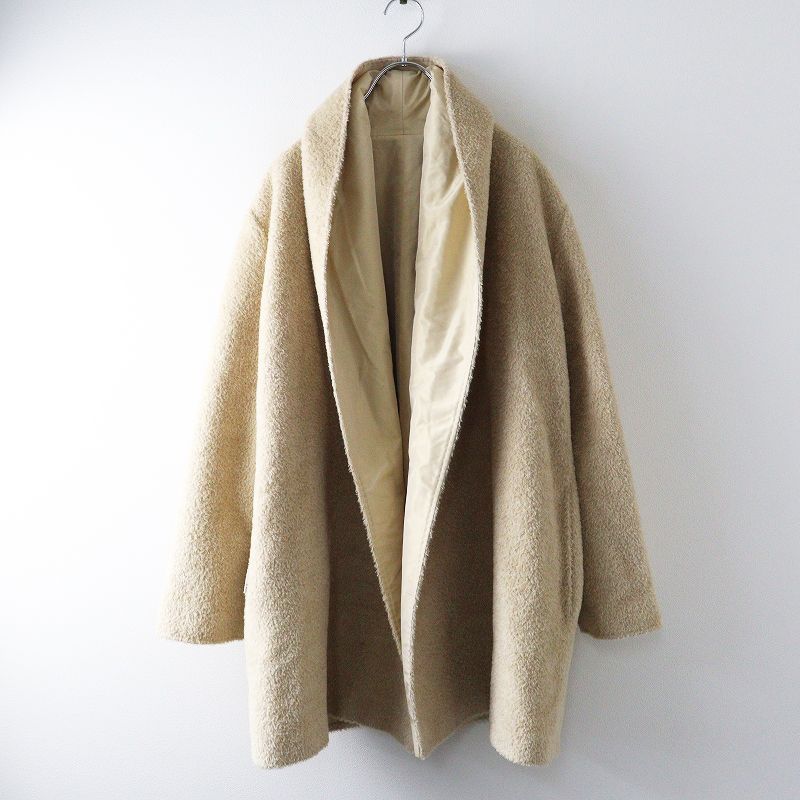 白タグ】マックスマーラ Max Mara ナイロンリバーシブル アルパカ