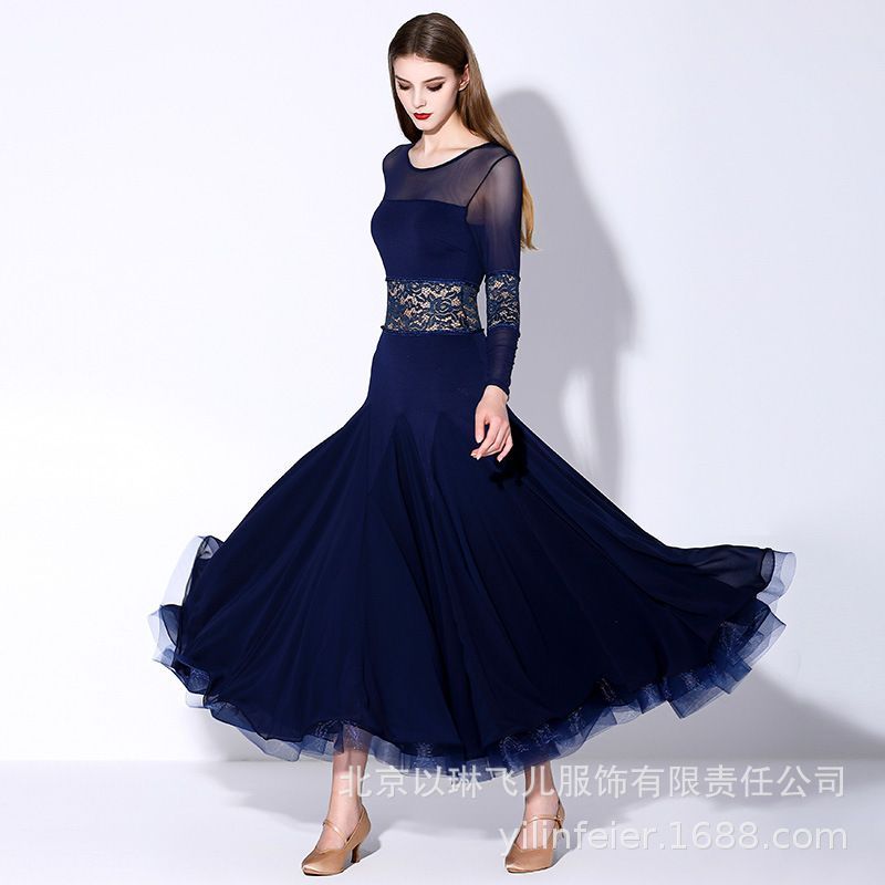 新品未使用】新デザイン 大人用モダンダンスワンピース 社交ダンス