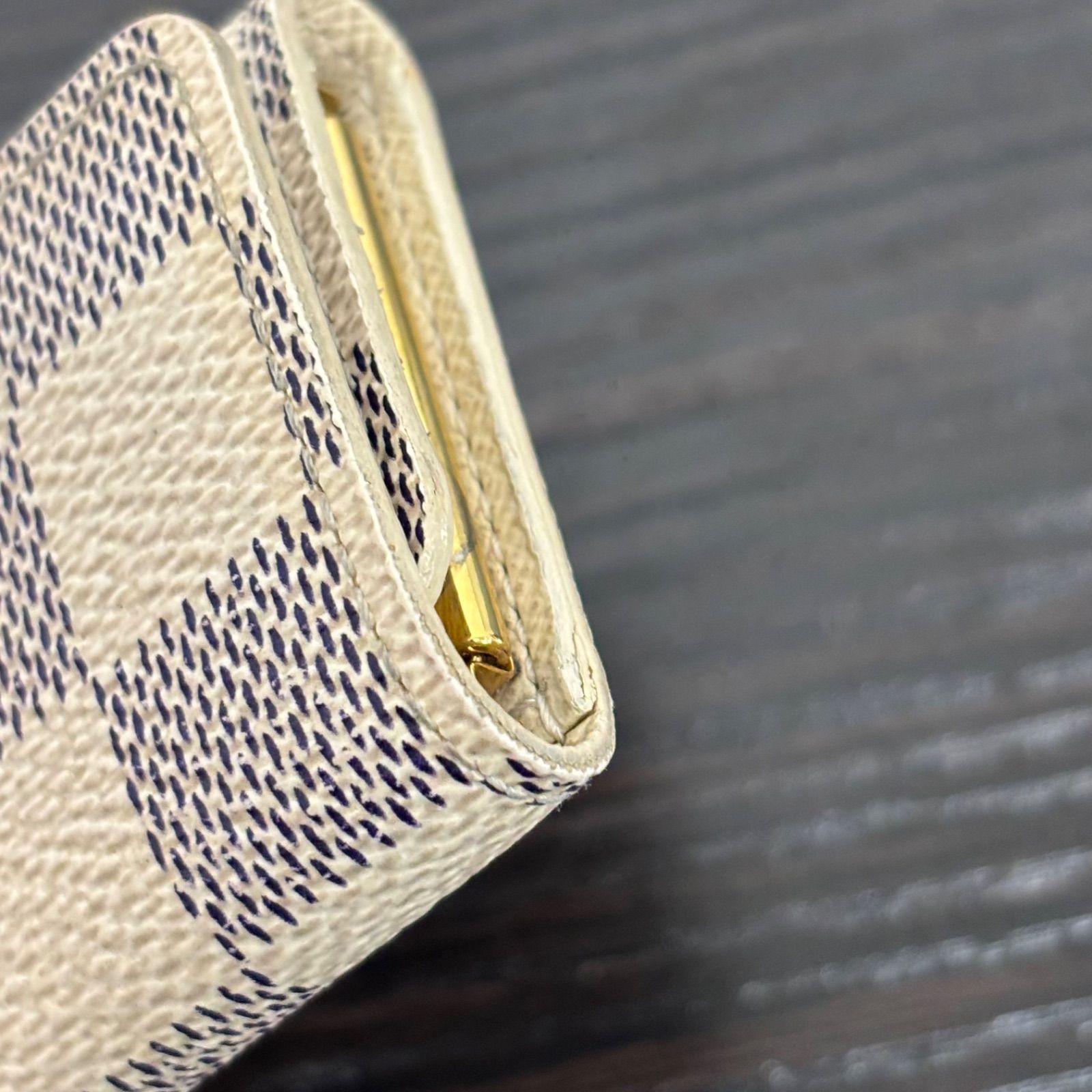 LOUIS VUITTON ルイ ヴィトン キーケース 4連 ダミエ ホワイト グレー
